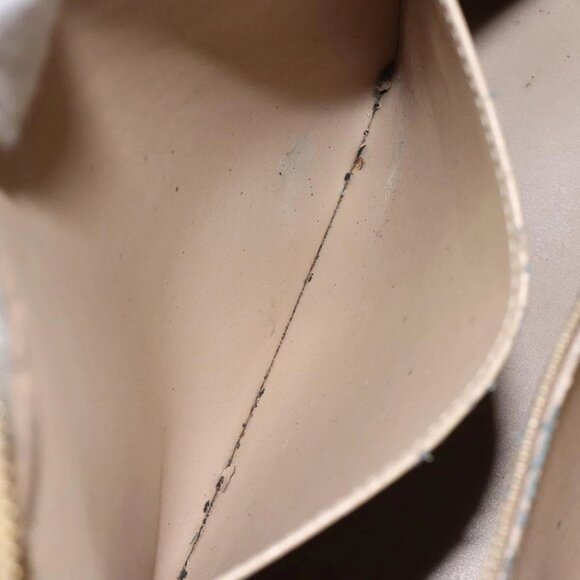 LOUIS VUITTON Monogram Vernis Houston Hand Bag Beige M91004 LV Auth 118545 - Picture 13 of 16